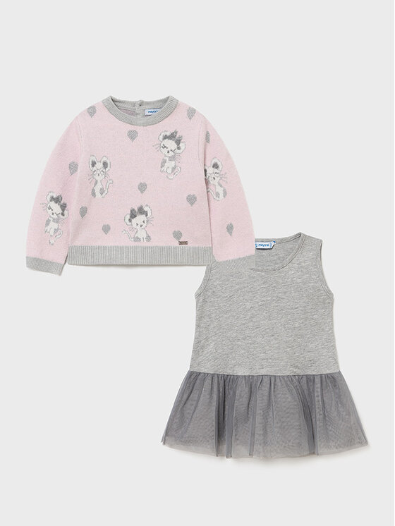 Completo maglione e vestito 2923 Multicolore