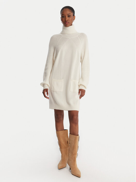 Liu Jo Liu Jo Трикотажна сукня MF5063 MS009 Écru Regular Fit
