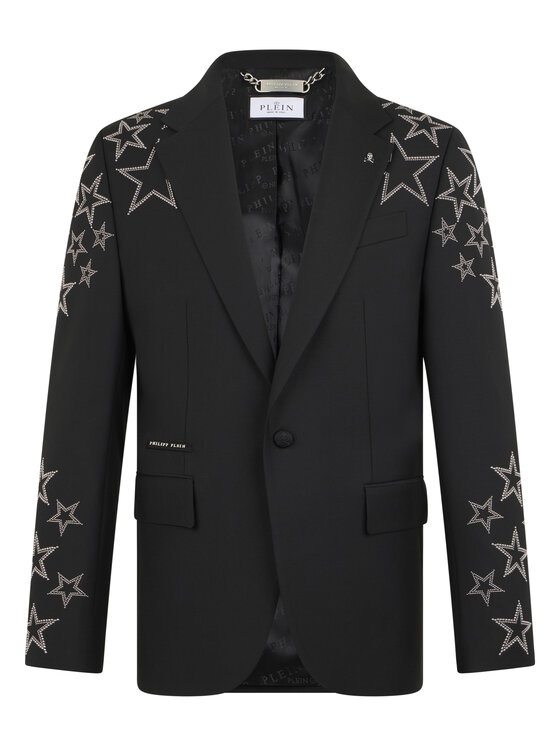 PHILIPP PLEIN PHILIPP PLEIN Marynarka 29061 Czarny Regular Fit