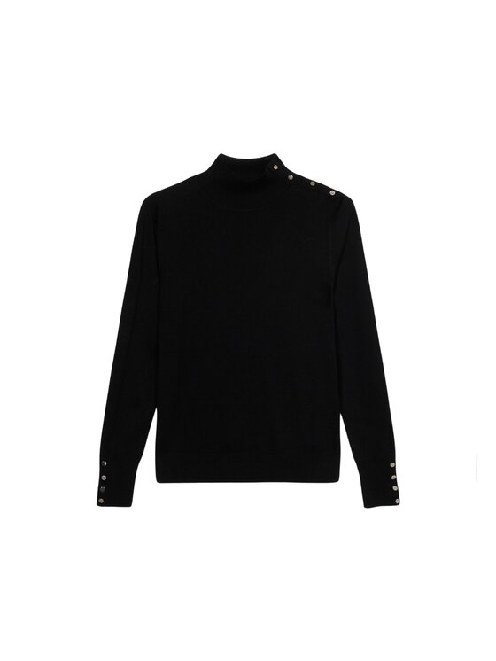 Oltre Oltre Sweter M288J005022N033 Czarny Regular Fit