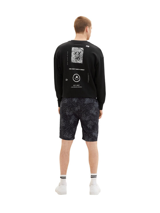 Tom Tailor Denim Tom Tailor Denim Шорти з тканини 1037042 Чорний Regular Fit