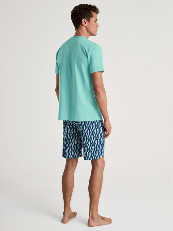 Calida Calida Pyžamo 47187 Tmavomodrá Regular Fit