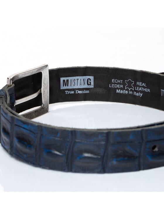 Mustang Mustang Pasek Męski BELT Niebieski