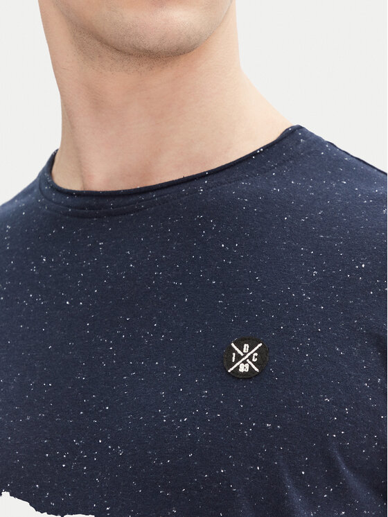 INDICODE INDICODE T-Shirt Carlsin 41-121 Dunkelblau Regular Fit