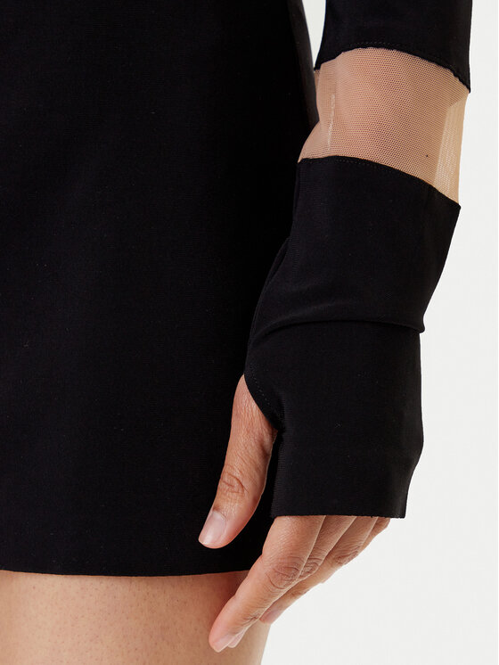 NORMA KAMALI NORMA KAMALI Ежедневна рокля KK3243PMB48239 Черен Slim Fit
