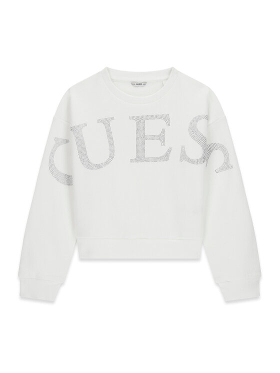 Guess Guess Bluza J6RQ10 KAD74 Biały Regular Fit