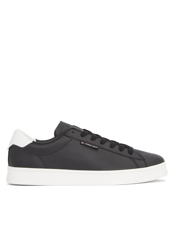 Tommy Jeans Tenisice Tjm Leather Low Cupsole EM0EM01374 Crna