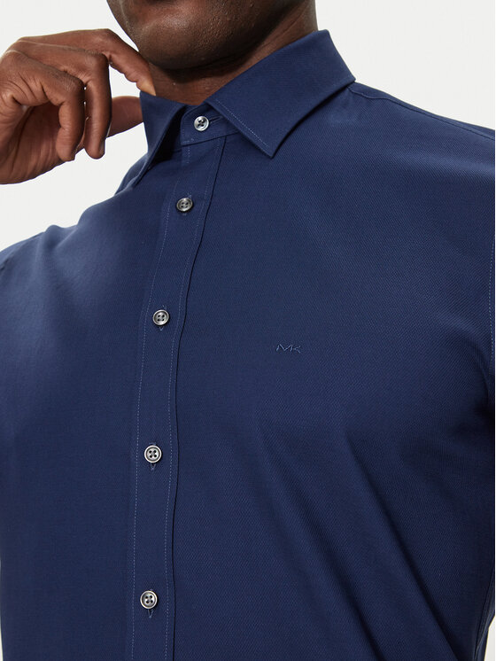 Michael Kors Michael Kors Πουκάμισο MK0DS01364 Σκούρο μπλε Slim Fit