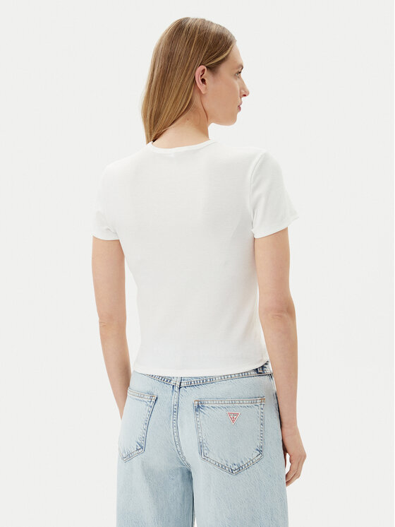 ONLY ONLY Tričko Daniella 15350554 Biela Slim Fit
