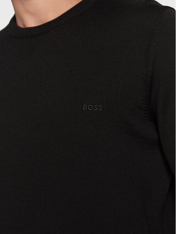 BOSS Boss Sweter Botto-L 50476364 Czarny Regular Fit