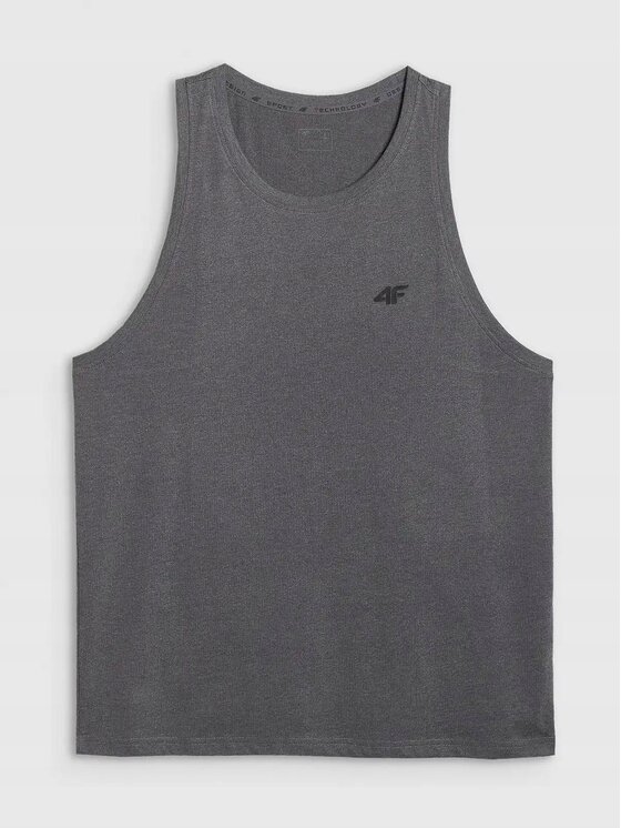 4F 4F T-Shirt 4FWMM00TSLEM307 Szary ciemny Active Fit