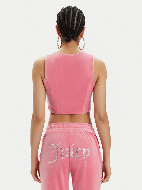Juicy Couture Juicy Couture Top Camina JCWCT23305 Ružičasta Slim Fit