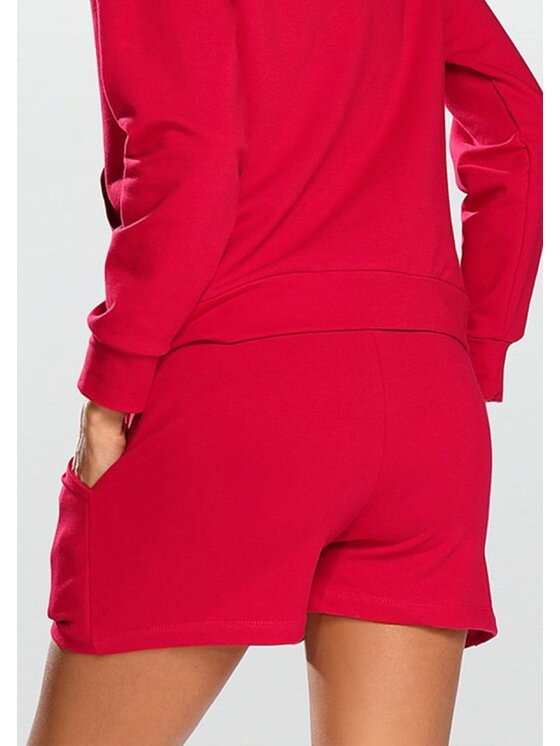 DKaren Lingerie DKaren Lingerie Szorty materiałowe Koko Czerwony Classic Fit