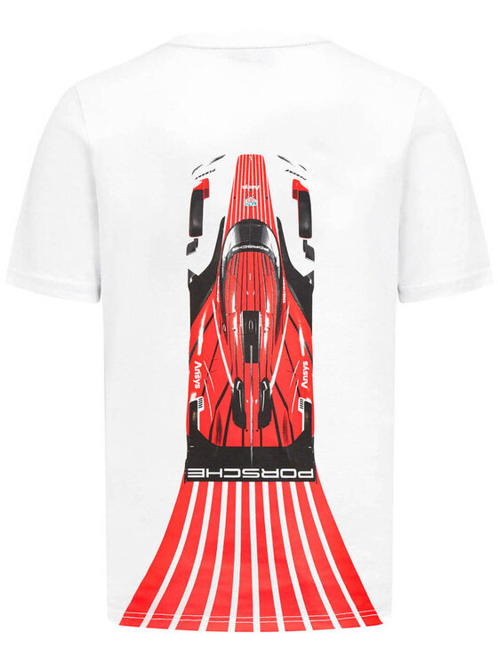 Porsche Motorsport Porsche Motorsport T-Shirt Porsche Penske Motorsport Graphic Biały Regular Fit