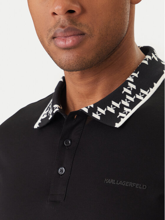 KARL LAGERFELD KARL LAGERFELD Polokošile 745010 562200 Černá Regular Fit