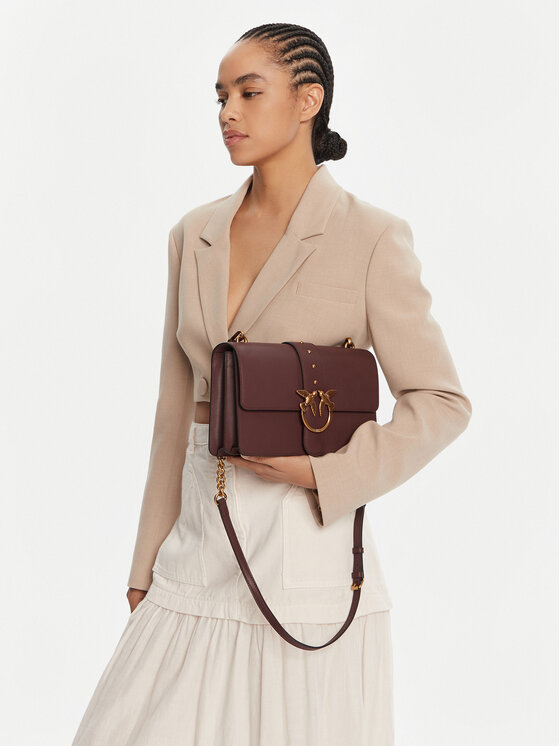 PINKO PINKO Rankinė Love One Classic ST.CL Al 25-26 PLTT 105857 A0F1 Vyšninė