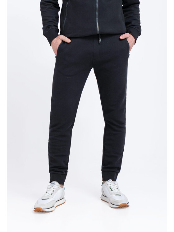 Volcano Volcano Spodnie dresowe N-GON Granatowy Regular Fit