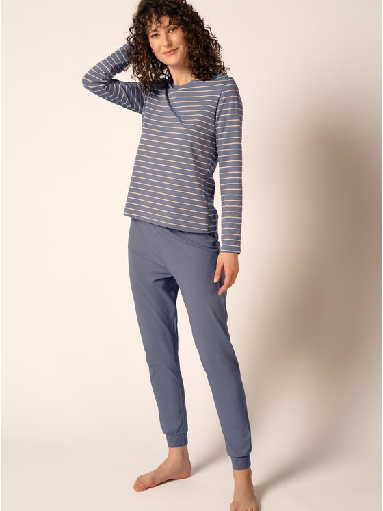 Huber Huber Camicia da notte 19019 Blu Regular Fit