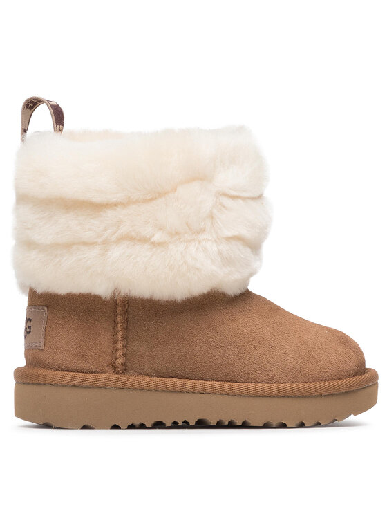 ugg fluff mini quilted chestnut