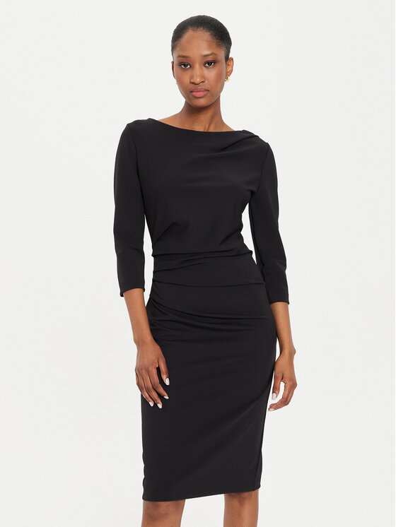 Rinascimento Rinascimento Kokteilinė suknelė CFC0121014003 Juoda Regular Fit