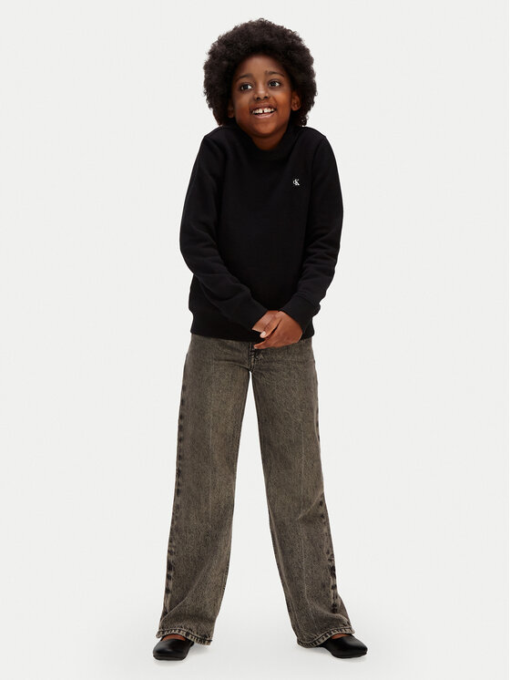 Calvin Klein Jeans Calvin Klein Jeans Суитшърт Mini Badge LV1CKSJB33 Черен Regular Fit