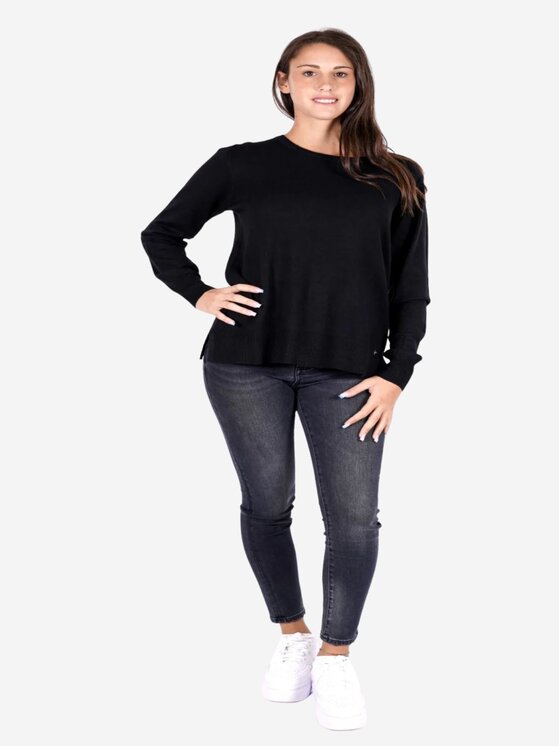 Yes Zee Damski Sweter, rozmiar S, Czarny, Maglia donna