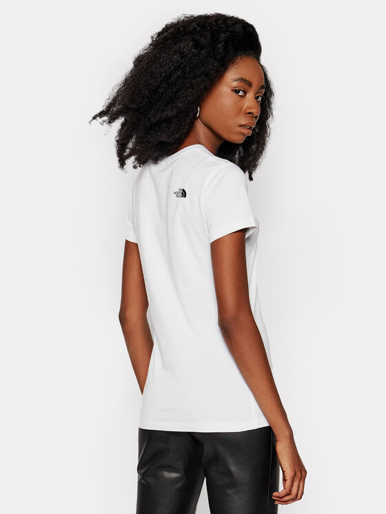 The North Face The North Face T-shirt Easy Tee NF0A4T1Q Bijela Slim Fit