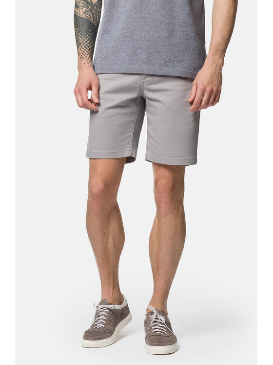 Lancerto Lancerto Szorty materiałowe Ibiza SZO082123000002 Szary Regular Fit