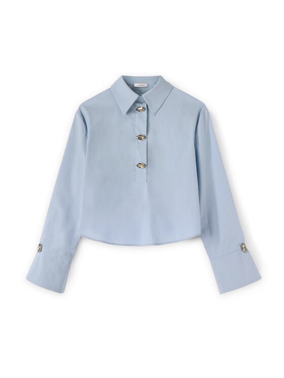 Motivi Motivi Blusa 2723Q001882N004 Turchese Over Fit