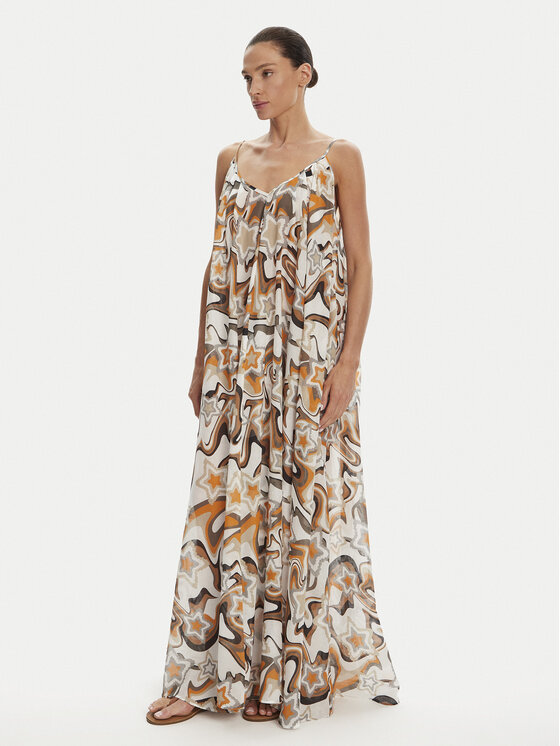 Devotion TWINS Devotion TWINS Φόρεμα καλοκαιρινό Athina 025.385G Έγχρωμο Loose Fit
