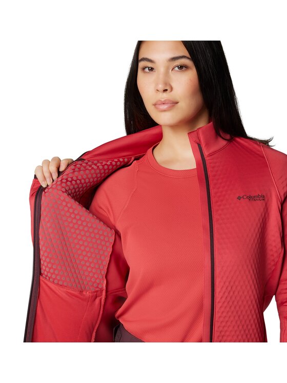 Columbia Columbia Bluza 208533 Czerwony Regular Fit