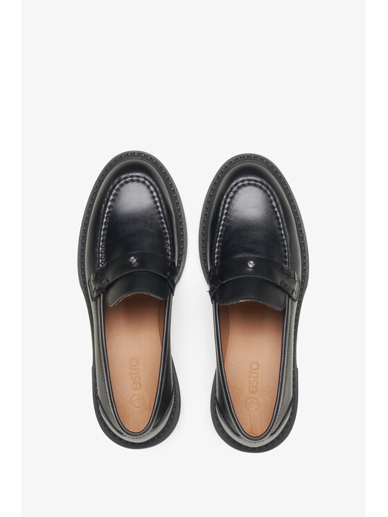 Estro Estro Loafersy ER00115646 Czarny