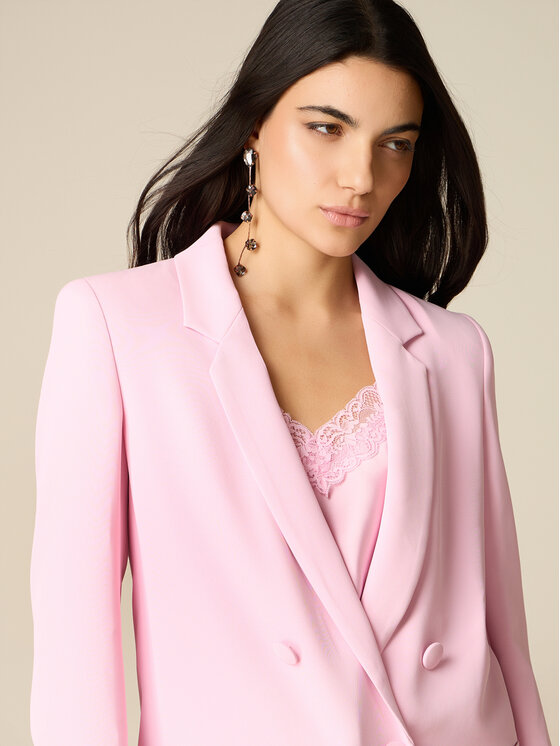 Oltre Oltre Giacca di transizione Q814R004612N006 Rosa Slim Fit