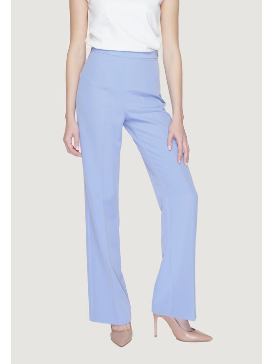 Silence Pantaloni da donna SD2013 Viola Palazzo Fit