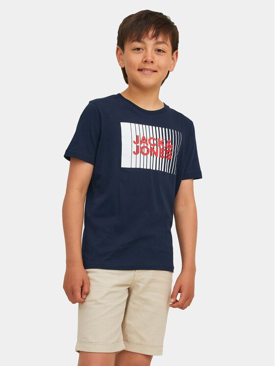 Jack&Jones Junior Tricou Corp Logo 12257365 Bleumarin Standard Fit