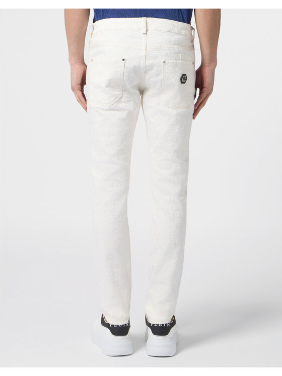 PHILIPP PLEIN PHILIPP PLEIN Jeans 30595 Bianco Straight Leg