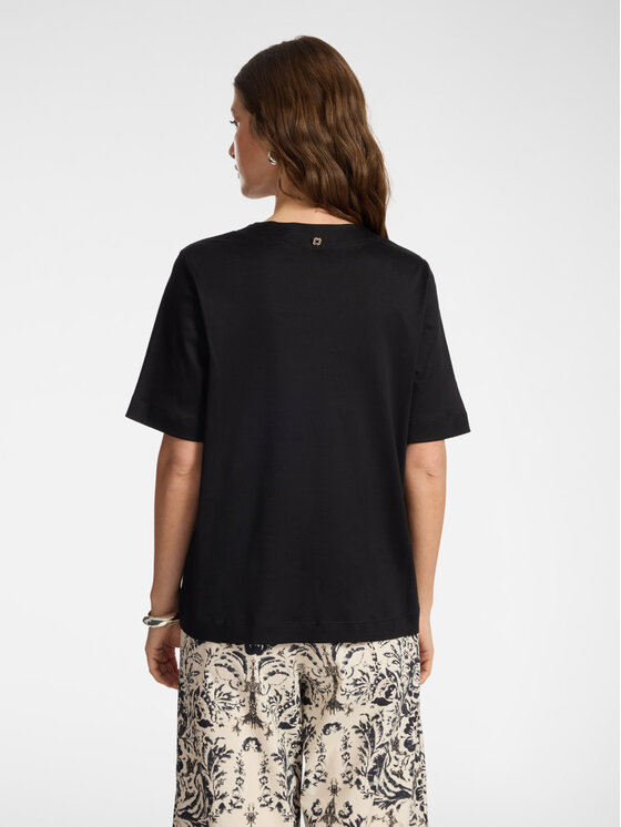 Elena Mirò Elena Mirò T-Shirt G004Z000633N033 Czarny Regular Fit