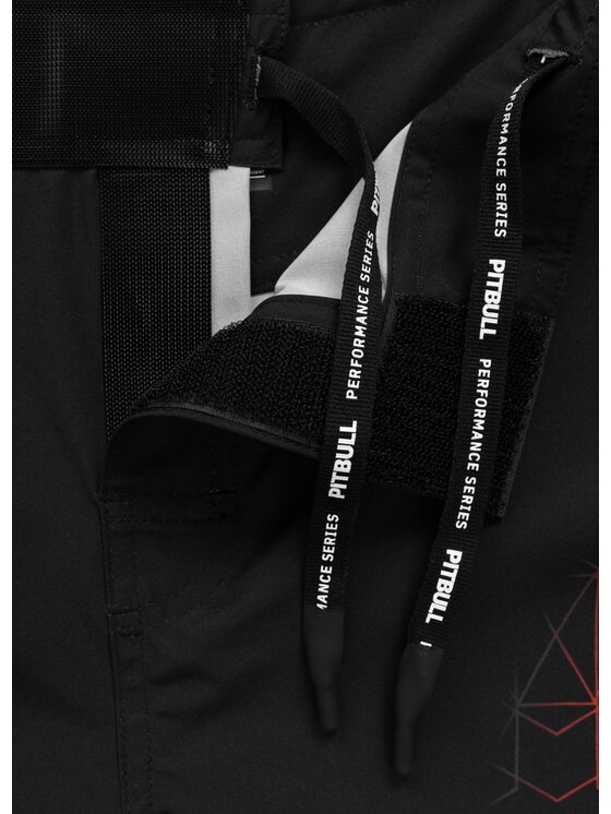 PITBULL PITBULL Szorty sportowe RAY Czarny Regular Fit