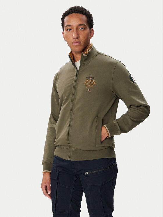 Aeronautica Militare Aeronautica Militare Majica dugih rukava 262FE2135UF00662 Kaki Regular Fit
