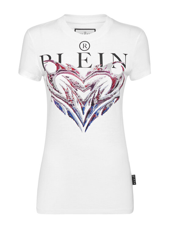 PHILIPP PLEIN PHILIPP PLEIN T-Shirt 1335 Biały Regular Fit