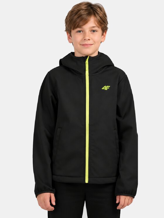 4F 4F Kurtka przejściowa 4FJWAW26TSOFM598 Czarny Active Fit