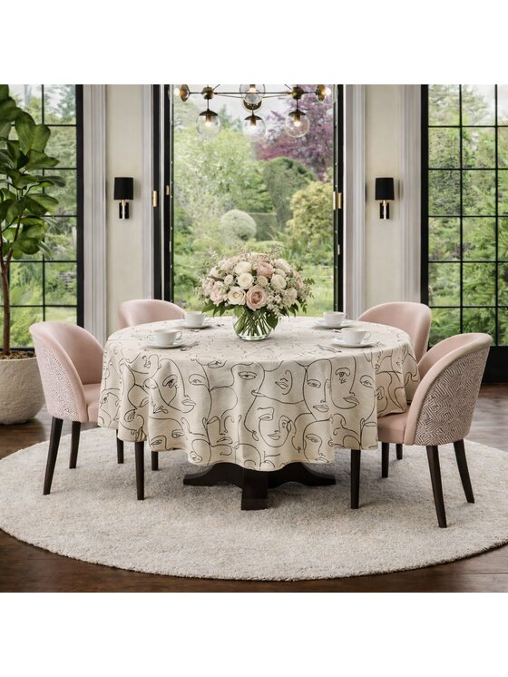 Roseberry Home Roseberry Home Obrus z abstrakcyjnym wzorem Venus Beżowy