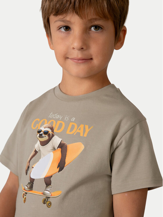 Mayoral Mayoral T-Shirt 3064 Beżowy Regular Fit