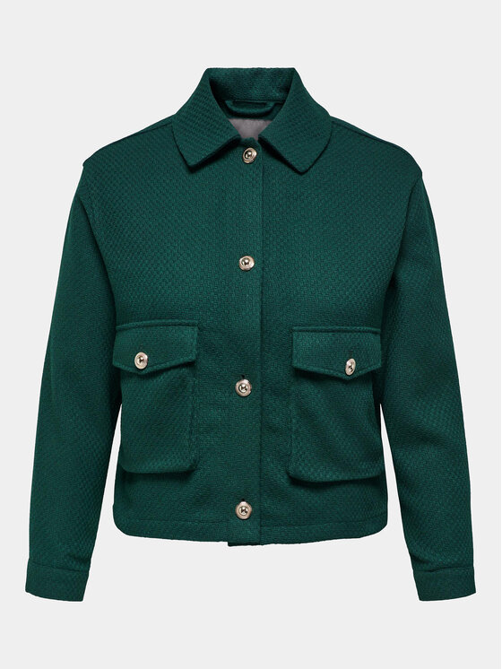 ONLY Carmakoma ONLY Carmakoma Преходно яке Emily 15307484 Зелен Regular Fit