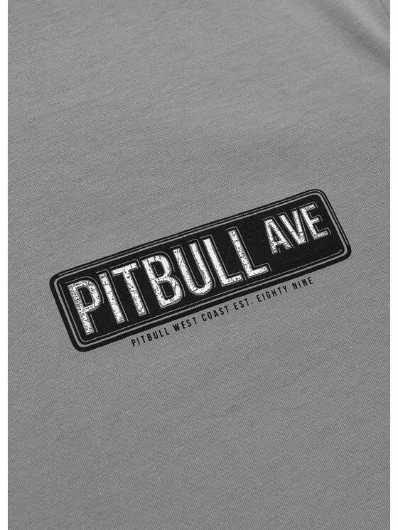 PITBULL PITBULL T-Shirt PITBULL AVENUE Szary Regular Fit