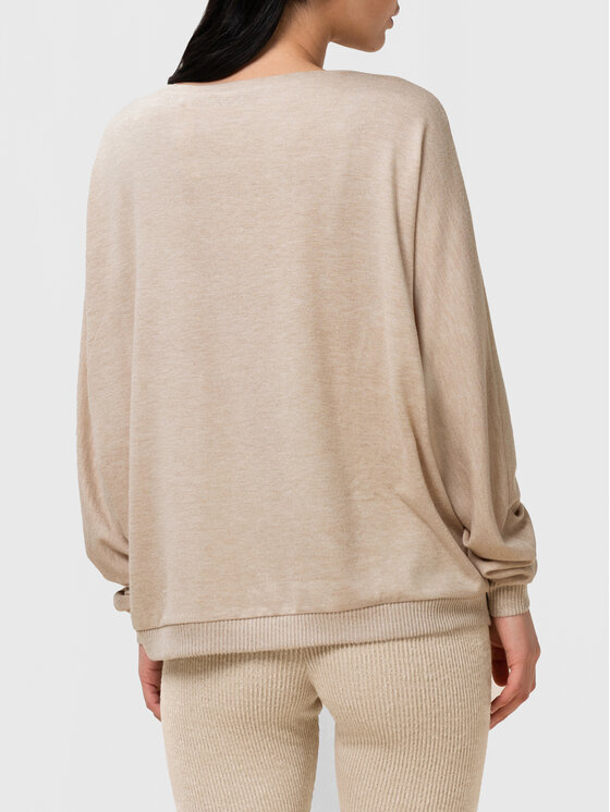 Triumph Triumph Sweter Thermal 10213447 Beżowy Relaxed Fit