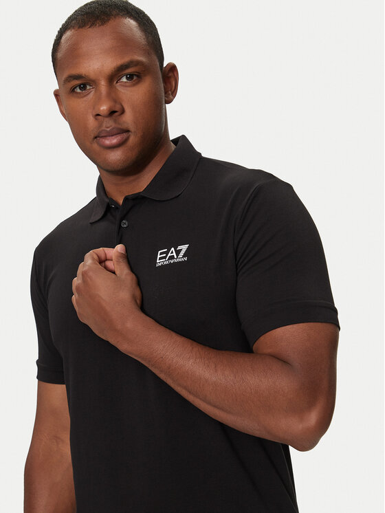 EA7 Emporio Armani EA7 Emporio Armani Polo 8NPF14 PJVQZ 1200 Crna Regular Fit