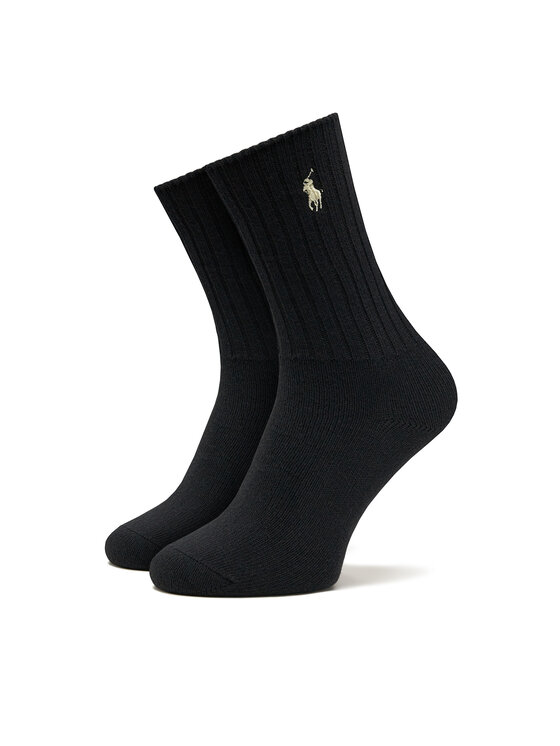 Polo Ralph Lauren Vysoké dámske ponožky 455846847012 Čierna