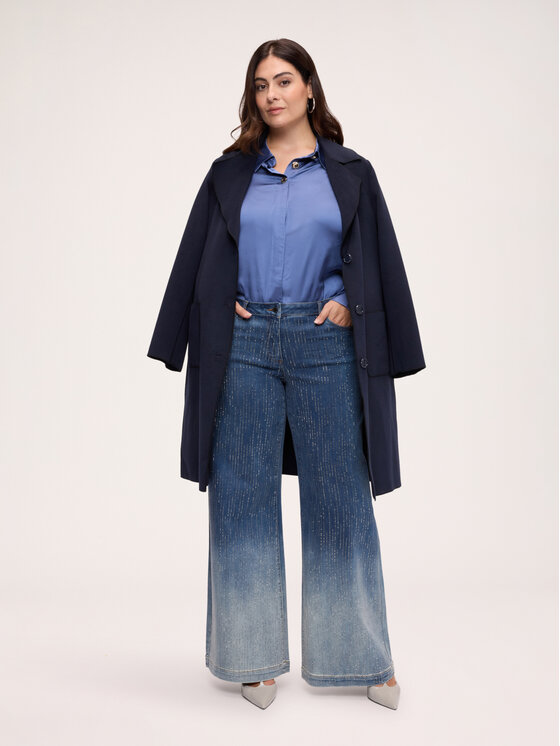 Fiorella Rubino Fiorella Rubino Koszula 5077T001556N024 Turkusowy Regular Fit