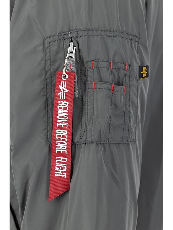 Alpha Industries Alpha Industries Bundy bomber AI.116104-136-XL Sivá Slim Fit